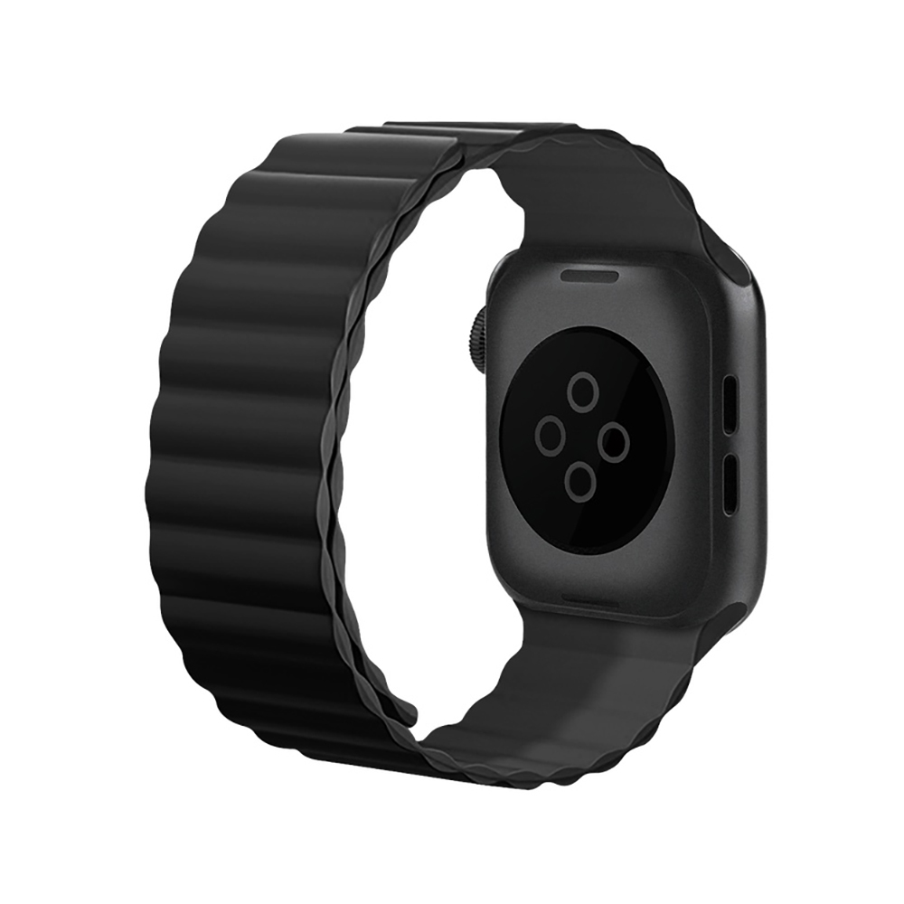 Apple Watch 44mm Kordon Raptic Magnetik Tak Çıkar Silikon Strap Kayış - 1