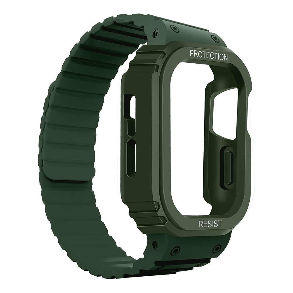 Apple Watch 44mm KRD-142 Airbag Tasarımlı Kasa Koruyuculu Silikon Kordon - 13
