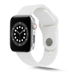 Apple Watch 44mm KRD-37 Silikon Kordon Beyaz