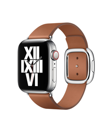 ​​​Apple Watch 44mm KRD-42 Deri Kordon Kahverengi