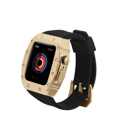 ​​​Apple Watch 44mm KRD-65 Cordon Siyah-Gold
