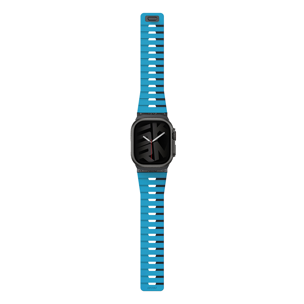 Apple Watch 44mm Skinarma Gemini Serisi TPU Magnetik Silikon Kordon - 10