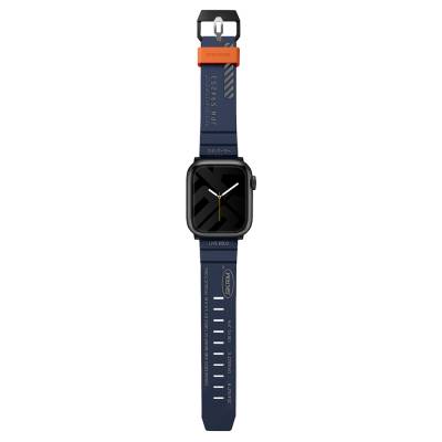 Apple Watch 44mm SkinArma Shokku Silikon Kordon Mavi