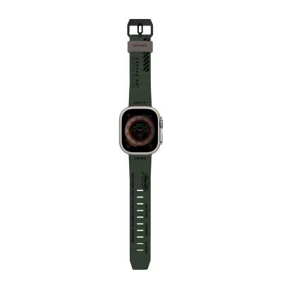 Apple Watch 44mm SkinArma Shokku Silikon Kordon Dark Olive