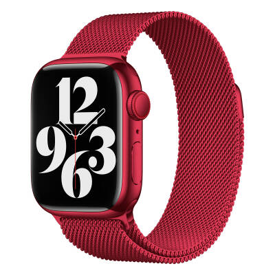 Apple Watch 44mm Zore KRD-01 Metal Band Red