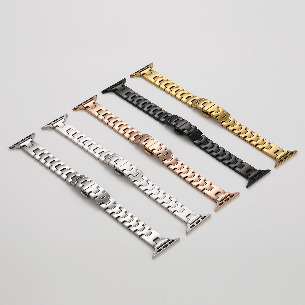 Apple Watch 44mm Zore KRD-150 Metal Band Strap - 15