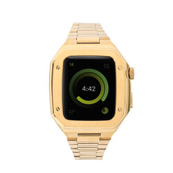 Apple Watch 44mm Zore KRD-64 Metal Kordon Gold