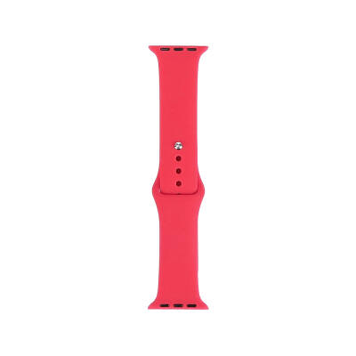 Apple Watch 7 41mm Band Serisi Klasik Kordon Silikon Strap Kayış Light Rose Red