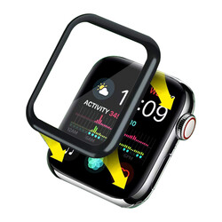 Apple Watch 7 41mm Go Des 2 in 1 Screen Protector Black