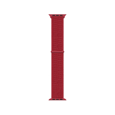 Apple Watch 7 41mm Kordon Band-03 Serisi Hasır Strap Kayış Kırmızı