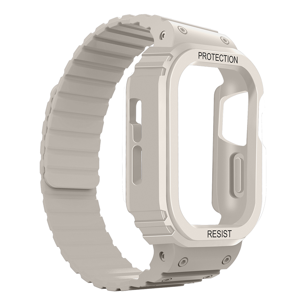 Apple Watch 7 41mm KRD-142 Airbag Tasarımlı Kasa Koruyuculu Silikon Kordon - 15