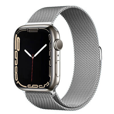 Apple Watch 7 41mm Zore Band-01 Metal Band Silver