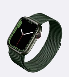 Apple Watch 7 41mm Zore KRD-01 Metal Band Olive