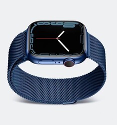 Apple Watch 7 41mm Zore KRD-01 Metal Band Blue
