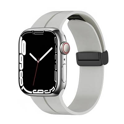 Apple Watch 7 41mm Zore KRD-84 Silicone Band Starlight