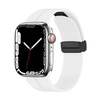Apple Watch 7 41mm Zore KRD-84 Silicone Band White