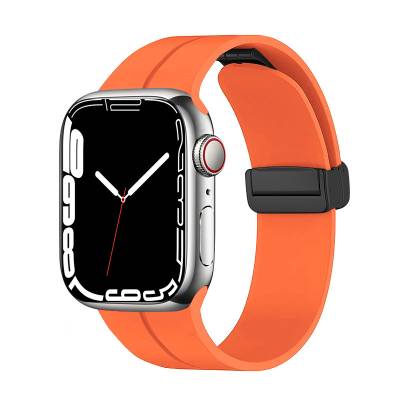 Apple Watch 7 41mm Zore KRD-84 Silicone Band Orange