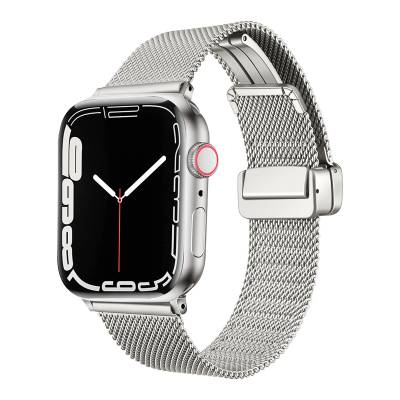 Apple Watch 7 41mm Zore KRD-85 Metal Band Silver