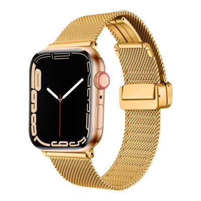 Apple Watch 7 41mm Zore KRD-85 Metal Band Gold