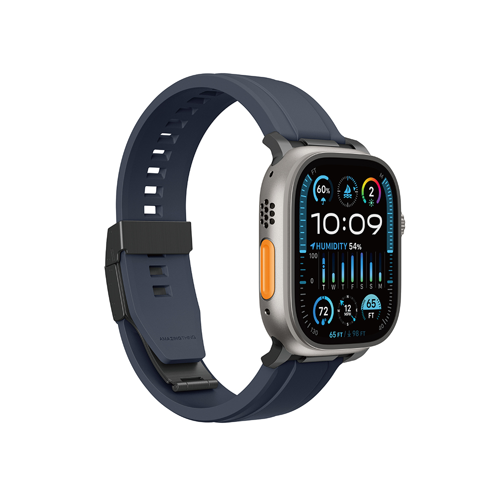 Apple Watch 7 45mm Amazingthing Titan Chrono Silicone Band - 6
