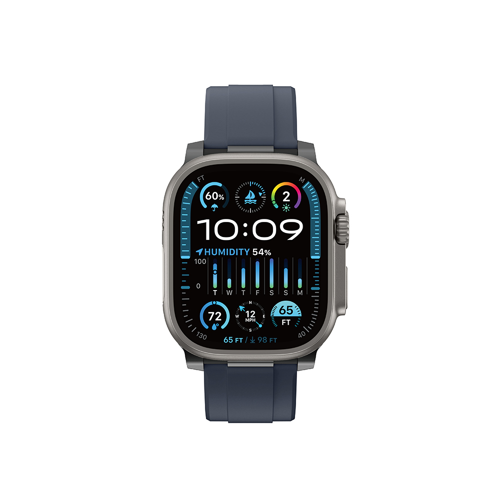 Apple Watch 7 45mm Amazingthing Titan Chrono Silikon Kordon - 7