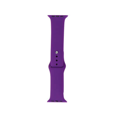 Apple Watch 7 45mm Band Serisi Klasik Kordon Silikon Strap Kayış New Purple