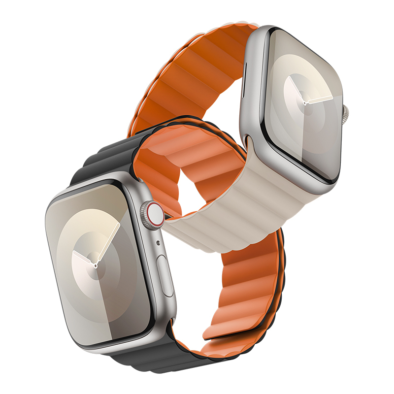 Apple Watch 7 45mm Benks Magnetic Snap On Silicone Strap - 3