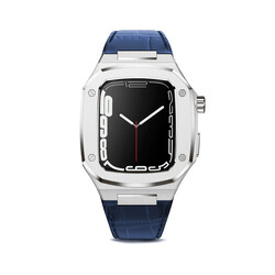 ​​​Apple Watch 7 45mm KRD-67 Cordon Lacivert-Gümüş