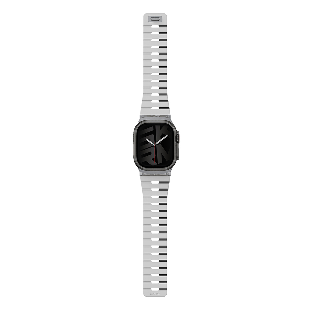 Apple Watch 7 45mm Skinarma Gemini Series TPU Magnetic Silicone Band - 9