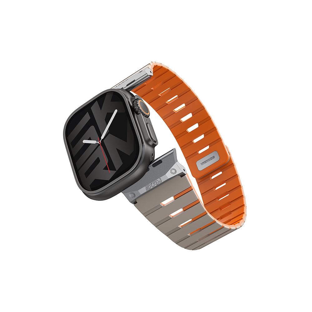 Apple Watch 7 45mm Skinarma Gemini Series TPU Magnetic Silicone Band - 2