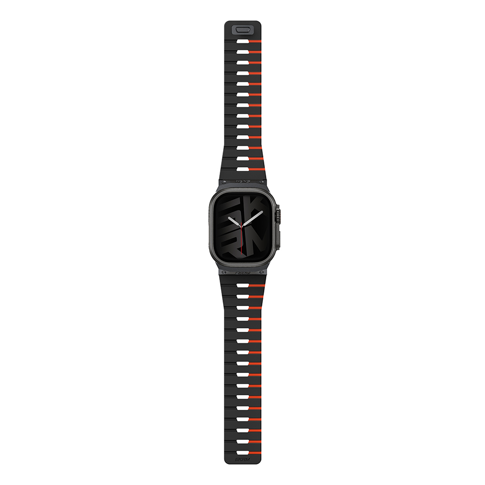 Apple Watch 7 45mm Skinarma Gemini Series TPU Magnetic Silicone Band - 18