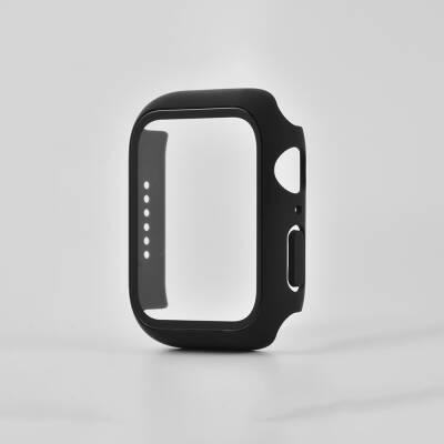 Apple Watch 7 45mm Zore 01 Kasa ve Ekran Koruyucu Siyah