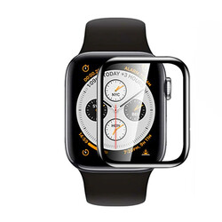 Apple Watch 7 45mm Zore Eko PMMA Pet Saat Ekran Koruyucu Siyah