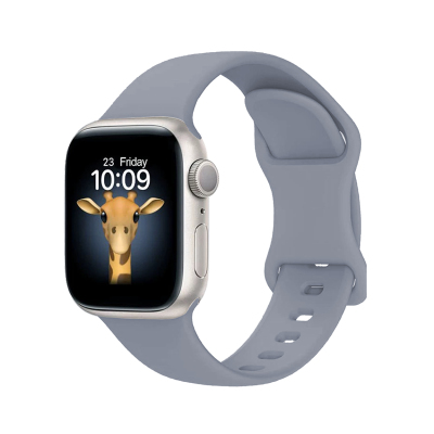 Apple Watch 7 45mm Zore KRD-131 Silicone Band Strap Lavendery Gray