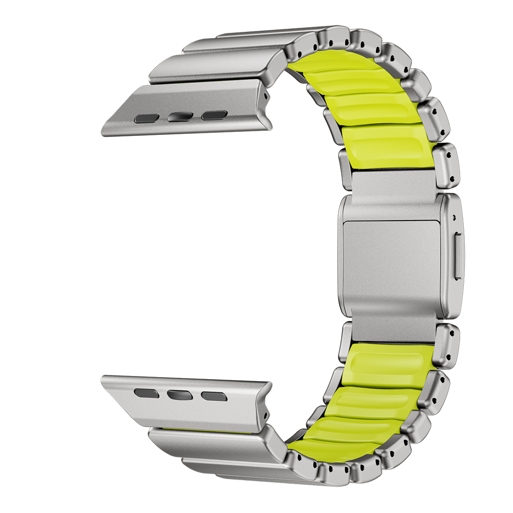 Apple Watch 7 45mm Zore KRD-152 Titanium Silicone Band - 27