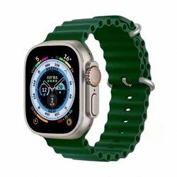 Apple Watch 7 45mm Zore KRD-75 Silicone Cordon Dark Green