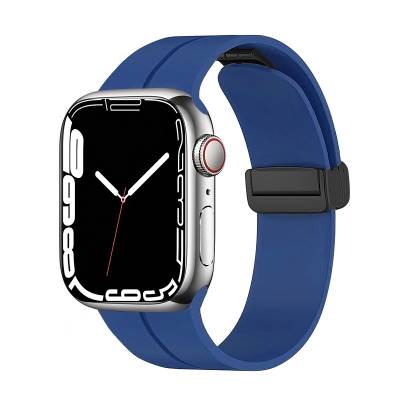 Apple Watch 7 45mm Zore KRD-84 Silicone Band Blue