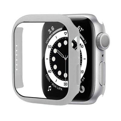 Apple Watch 7 45mm Zore Watch Gard 01 Ekran Koruyucu Gümüş