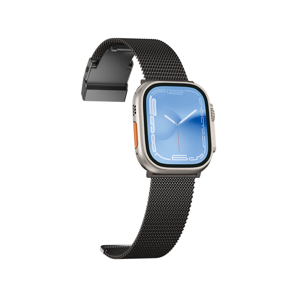 Apple Watch Ultra 49mm Amazing Thing Titan Metal Hasır Kordon - 7