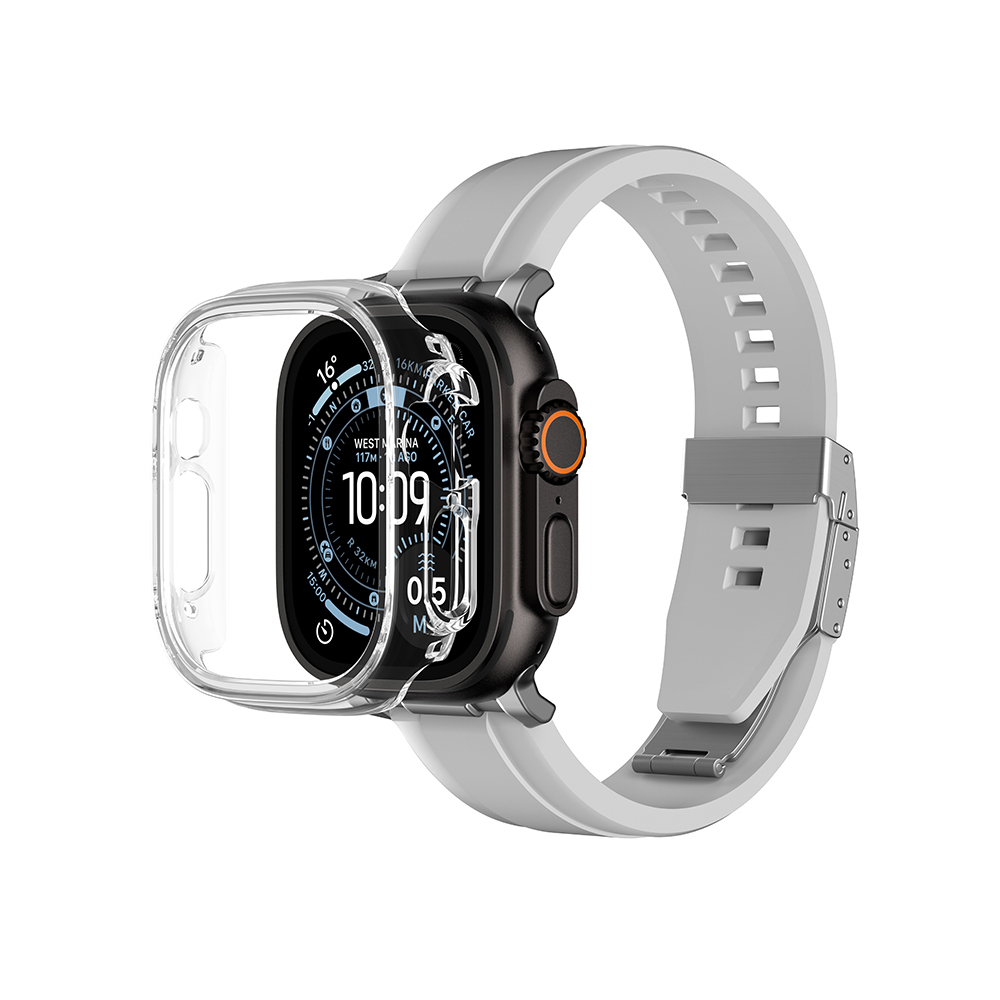 Apple Watch Ultra 49mm Amazingthing Radix Minimal FullGuard Sert PC Kasa ve Ekran Koruyucu - 3