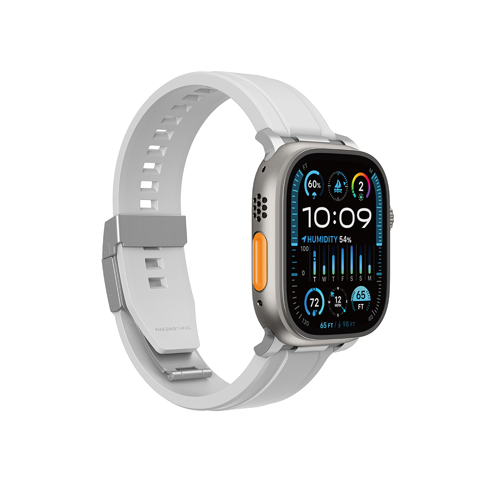 Apple Watch Ultra 49mm Amazingthing Titan Chrono Silikon Kordon - 7