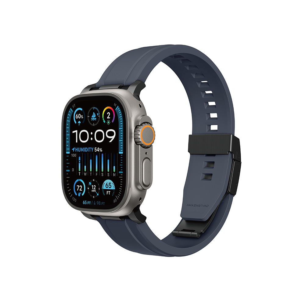 Apple Watch Ultra 49mm Amazingthing Titan Chrono Silikon Kordon - 2