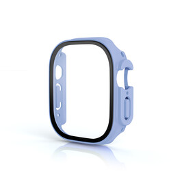 Apple Watch Ultra 49mm Case and Screen Protector Zore Watch Gard 19 Light Blue