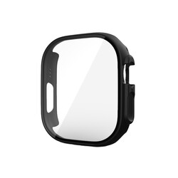Apple Watch Ultra 49mm Case and Screen Protector Zore Watch Gard 20 Black