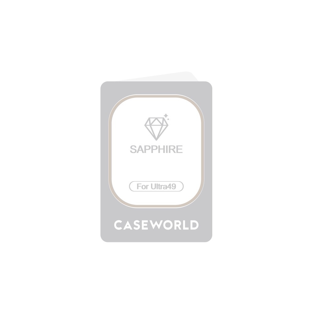 Apple Watch Ultra 49mm CaseWorld Alloy Serisi Safir Akıllı Saat Temperli Cam Ekran Koruyucu - 6
