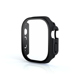 Apple Watch Ultra 49mm Kasa ve Ekran Koruyucu Zore Watch Gard 19 Siyah