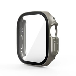 Apple Watch Ultra 49mm Kasa ve Ekran Koruyucu Zore Watch Gard 20 Gri