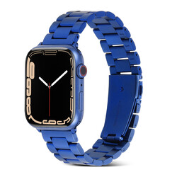 Apple Watch Ultra 49mm Kordon KRD-04 Metal Strap Kayış Mavi
