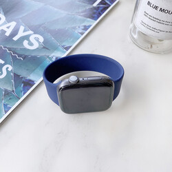 Apple Watch Ultra 49mm Kordon KRD-31 Solo Loop Medium Strap Kayış Mavi
