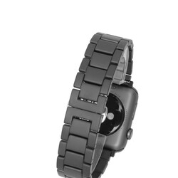 ​​​Apple Watch Ultra 49mm Kordon Mat Seramik Metal Strap Kayış Siyah